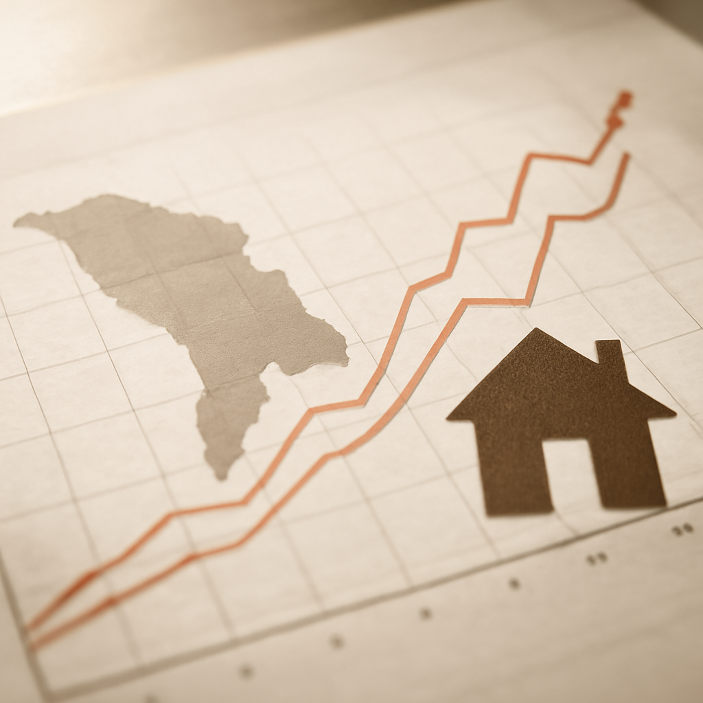 Indicii economici și tendințele de creștere ale creditelor în Moldova.