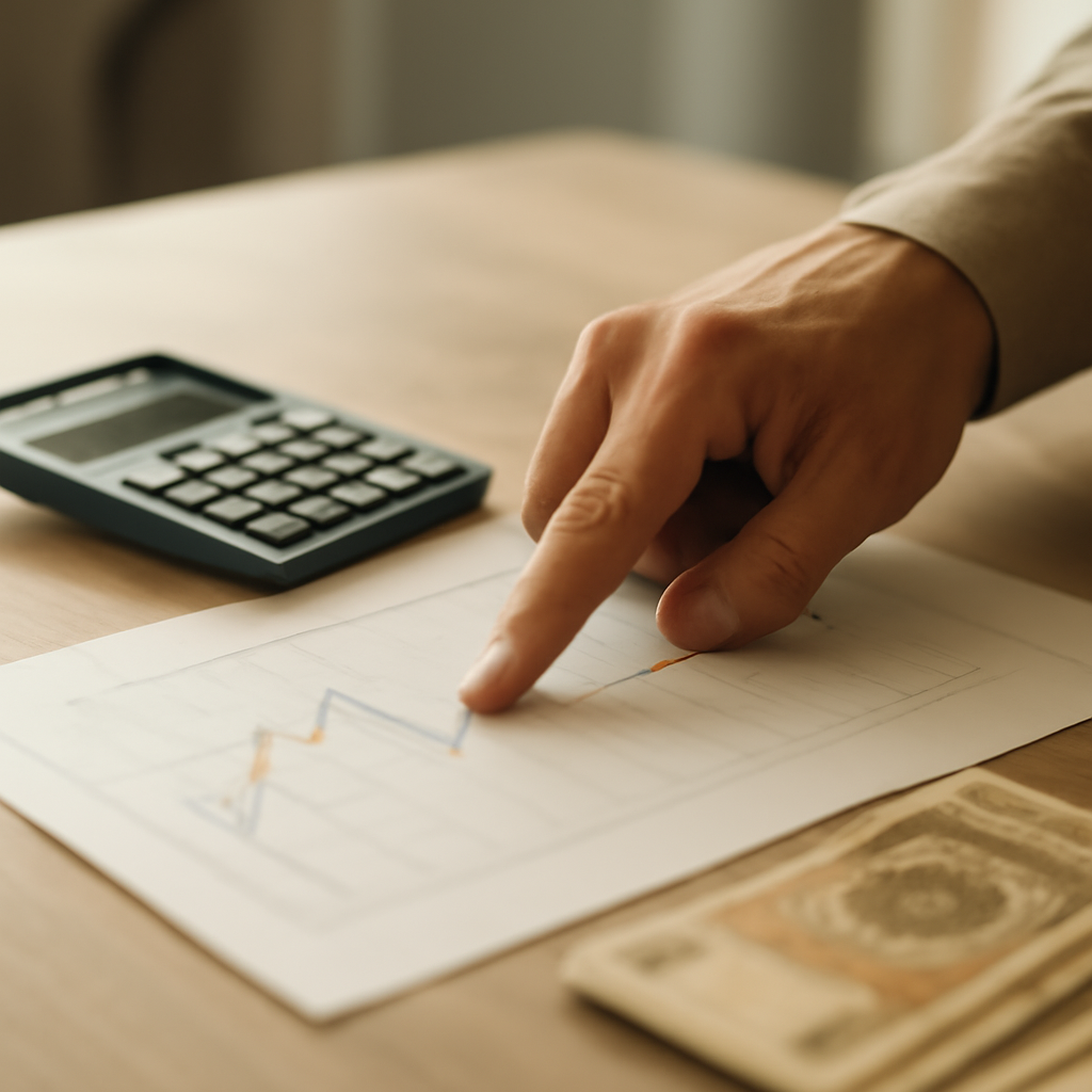 Analiza graficelor financiare, esențială pentru decizii pe piața imobiliară.